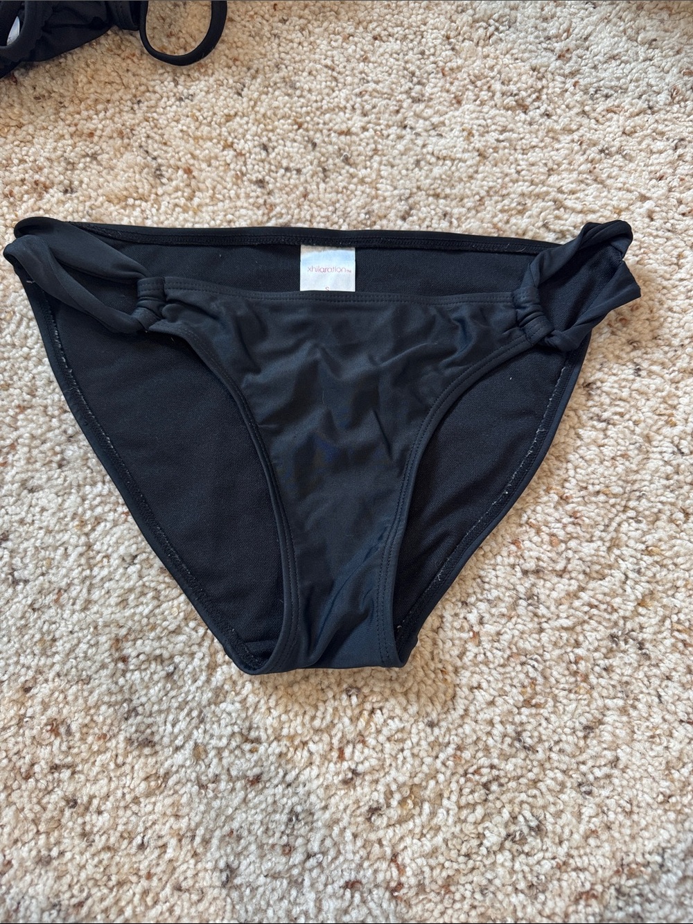Black Bikini Bottoms with Side Knots